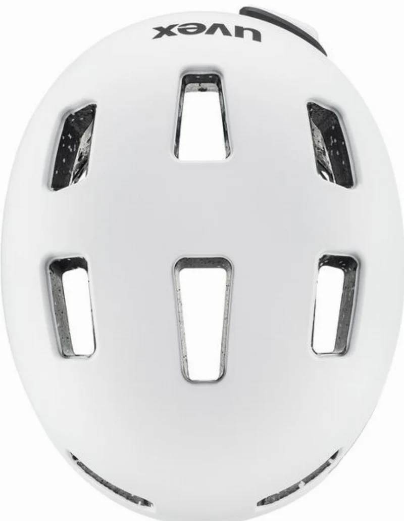 Uvex City 4 Helm white skyfall matt