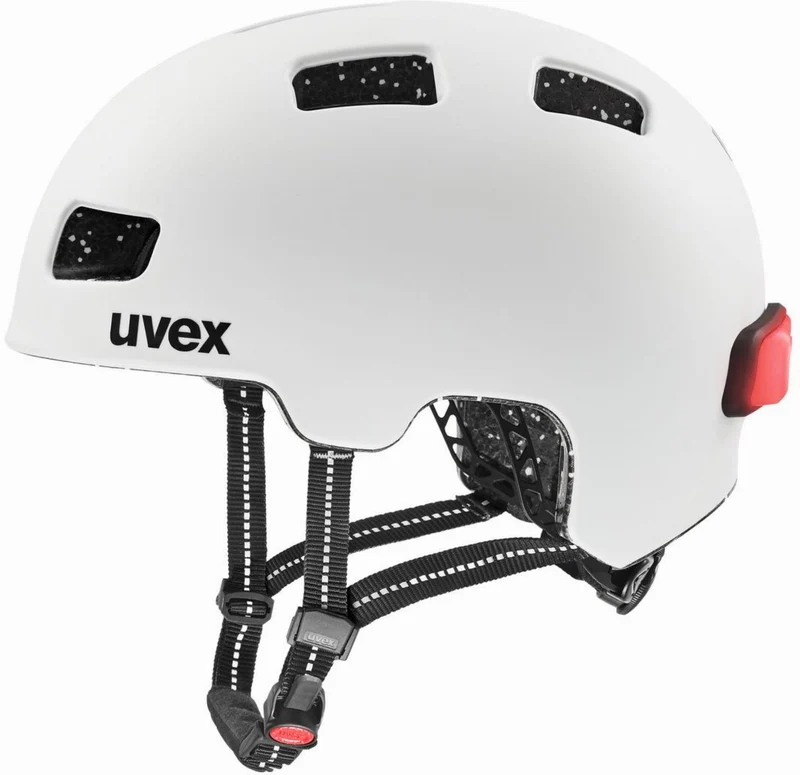 Uvex City 4 Helm white skyfall matt