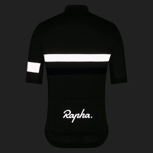 Rapha Herren Brebet Leichtgewicht Radtrikot Deep Olive/Dark Navy