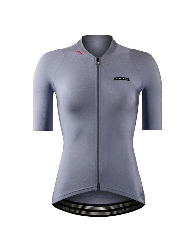 Alda Metallica Kurzarmtrikot Etxeondo Damen Grau Taupe