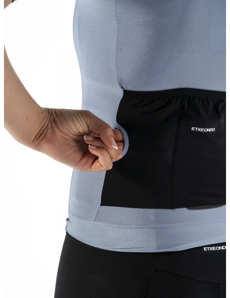 Alda Metallica Kurzarmtrikot Etxeondo Damen Grau Taupe