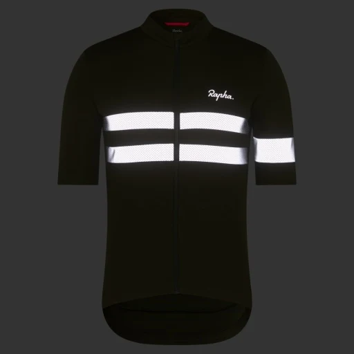 Rapha Herren Brebet Radtrikot Dark Khaki/Silver