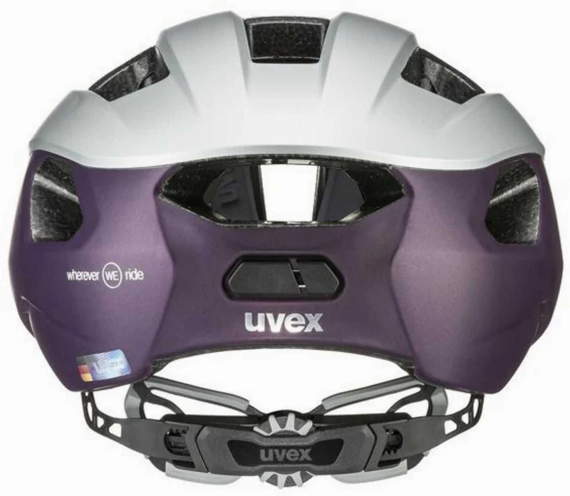 Uvex Rise CC Rennrad-Helm silver - plum matt
