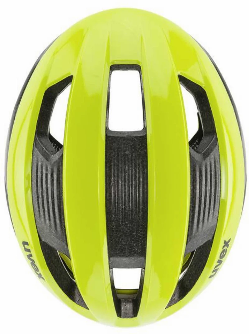 Uvex Rise CC Rennrad-Helm neon yellow-black