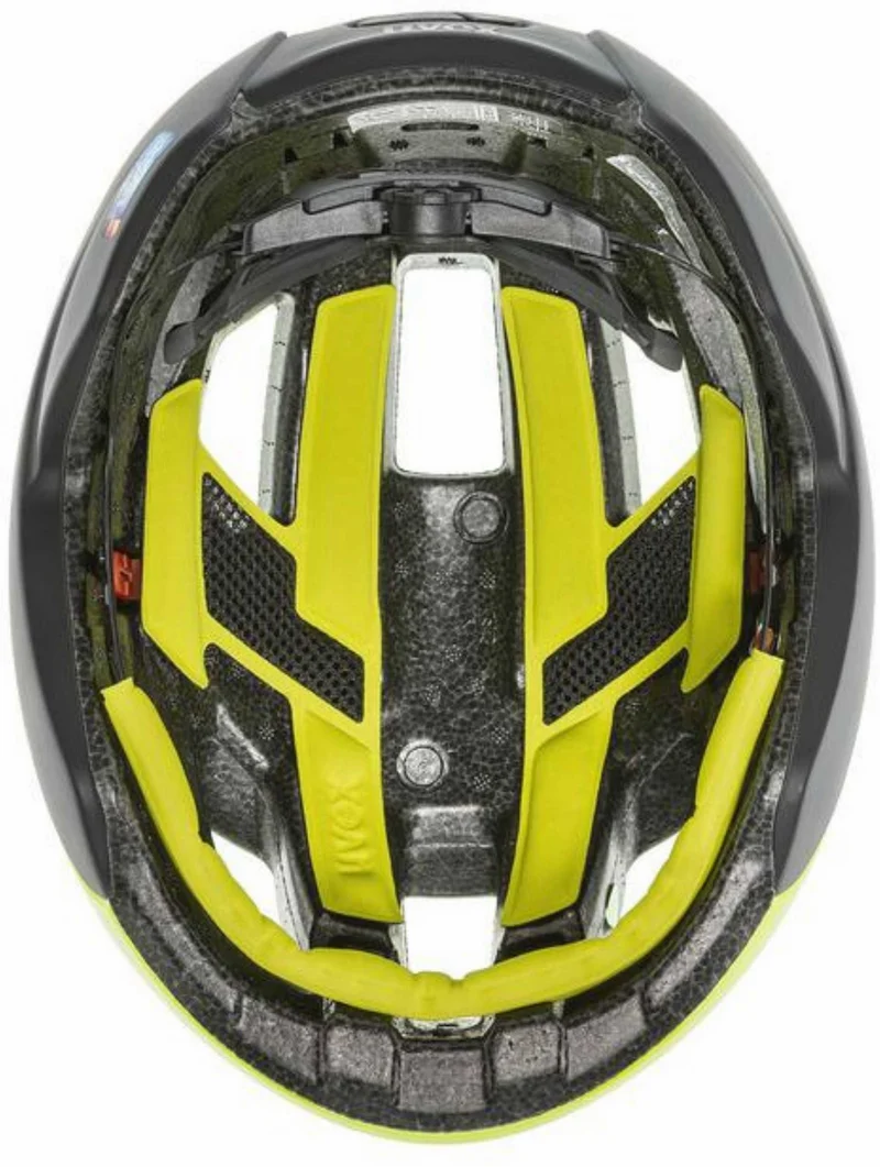 Uvex Rise CC Rennrad-Helm neon yellow-black