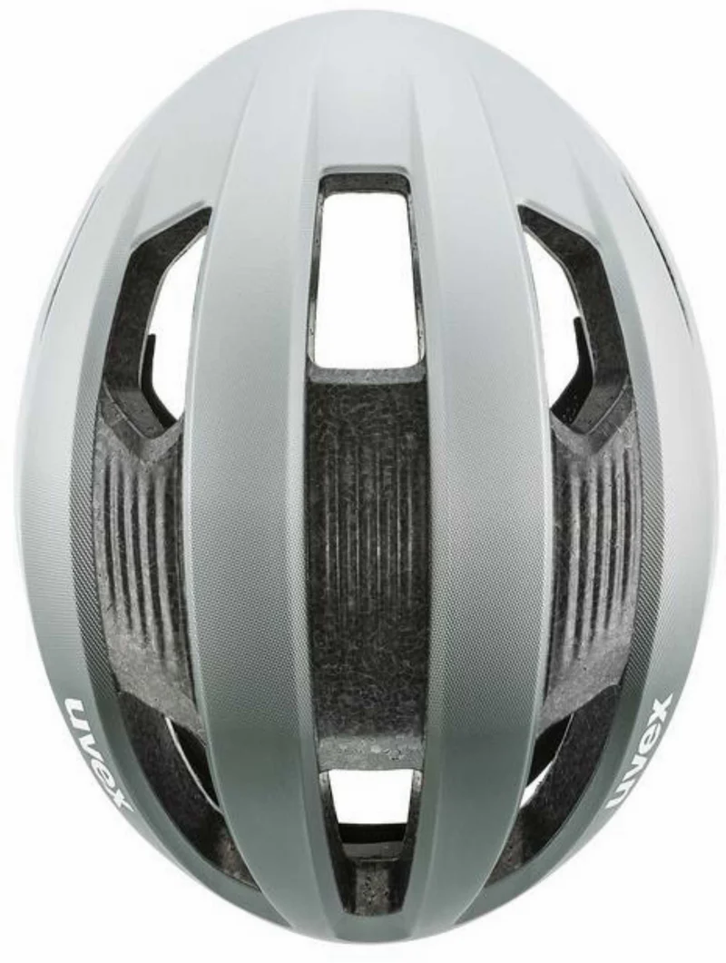 Uvex Rise CC Tocsen Rennrad-Helm irish green - silver matt