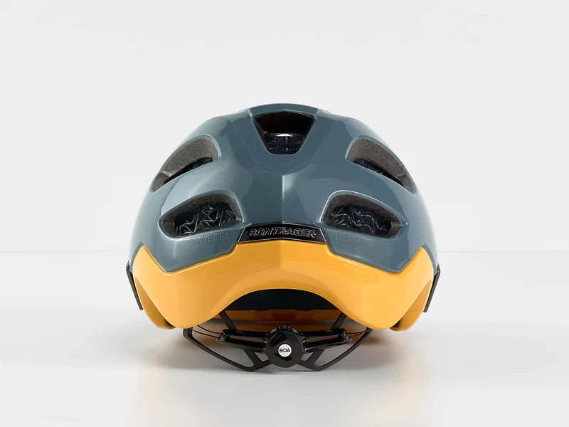 Bontrager Blaze WaveCel MTB-Helm battleship blue/marigold