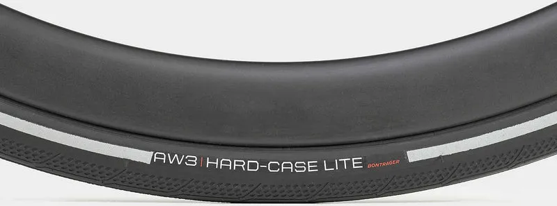 Bontrager AW3 Hard-Case Lite Faltreifen 28" Clincher black/reflective