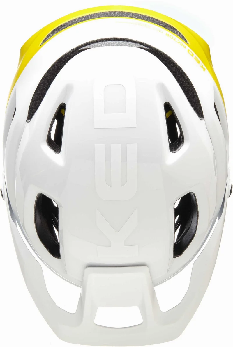 KED Pector ME-1 MTB-Helm white yellow matt