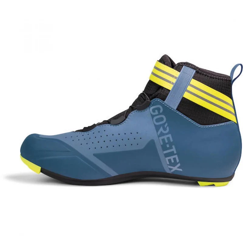 Sidi ROAD Nix navy/yellow fluo 41 Blau/neongelb - warmer Rennradschuh mit Carbon-Sohle