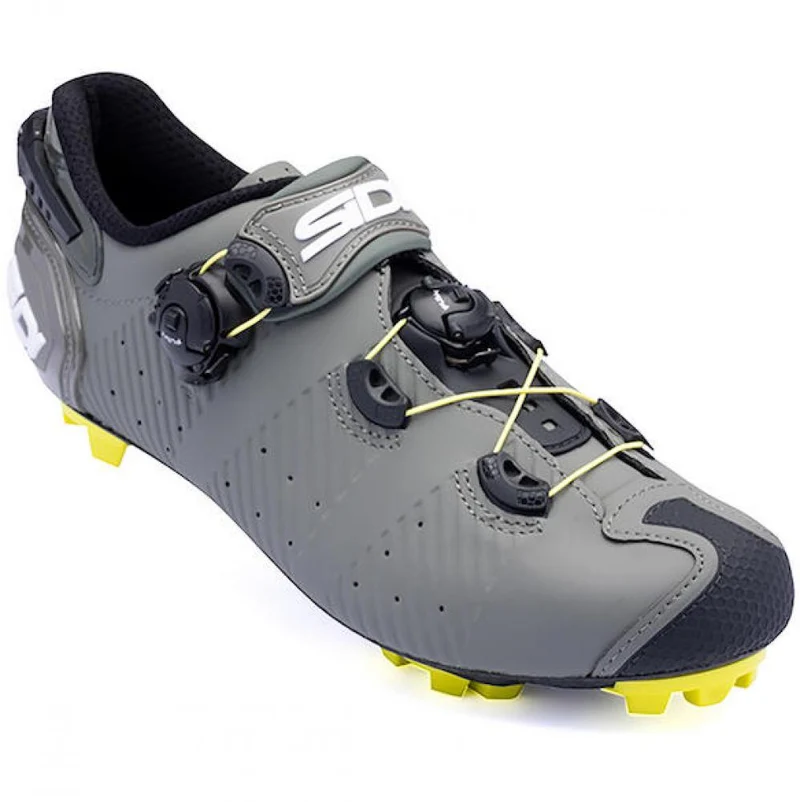 Sidi MTB Drako 2S SRS military/yellow 43,5 - ultrasteifer Carbon-MTB-Schuh für maximale Performance