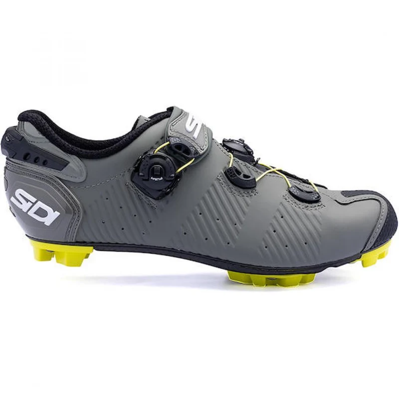Sidi MTB Drako 2S SRS military/yellow 44 - High-End MTB-Schuh mit Carbonsohle
