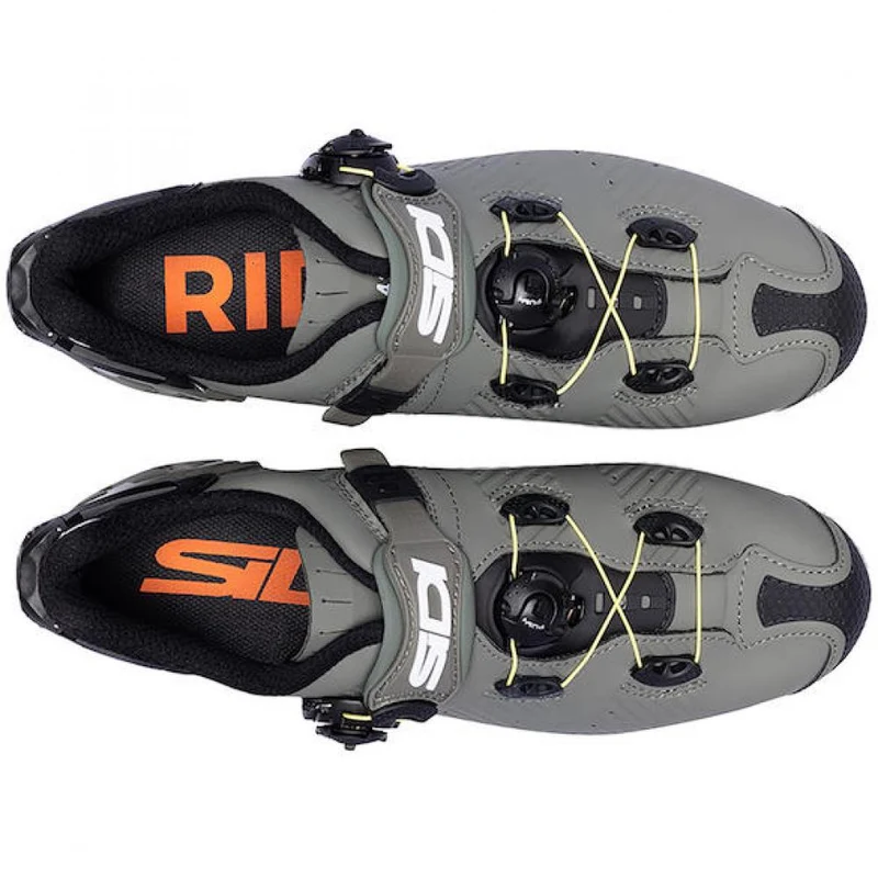 Sidi MTB Drako 2S SRS military/yellow 44 - High-End MTB-Schuh mit Carbonsohle