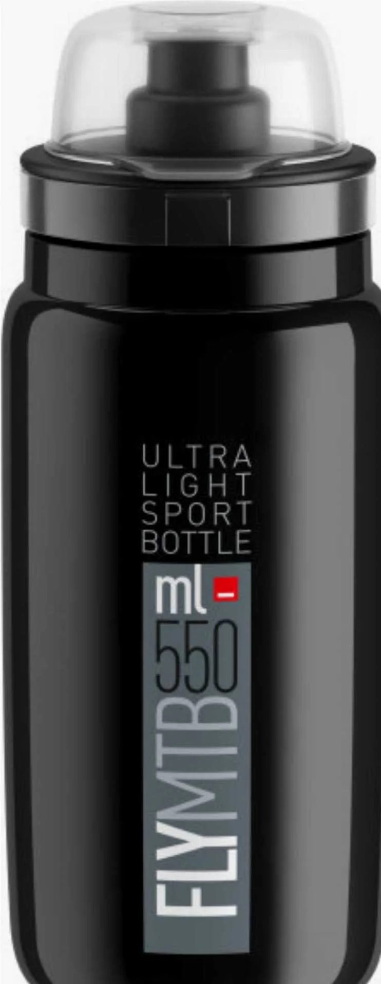 Elite Fly MTB Trinkflasche schwarz/grau