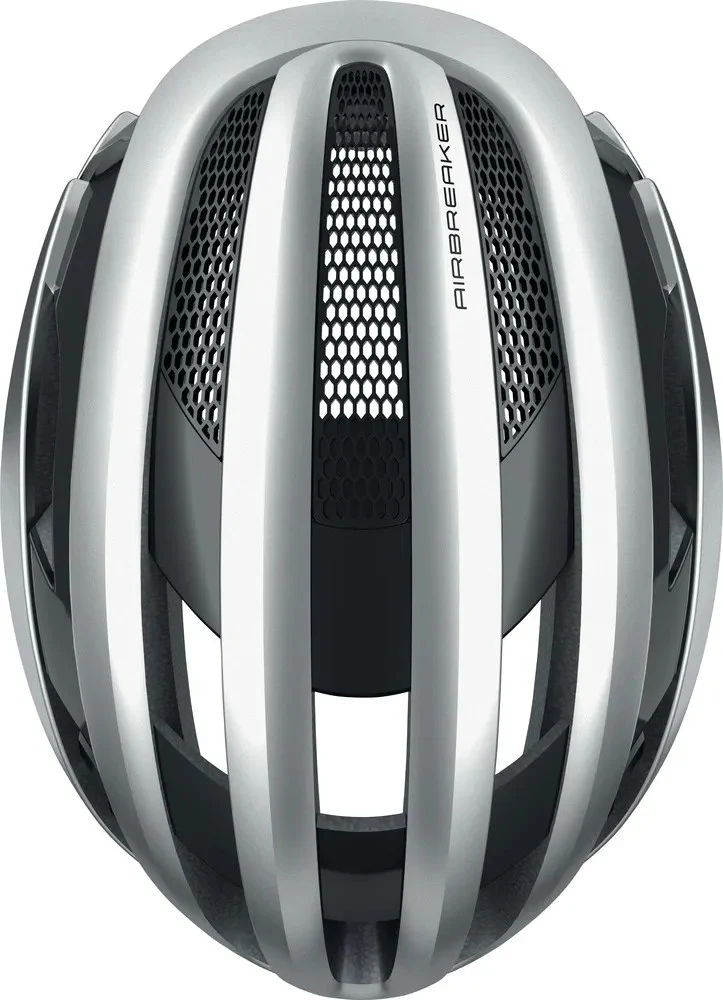AirBreaker Rennradhelm Abus Gleam Silver