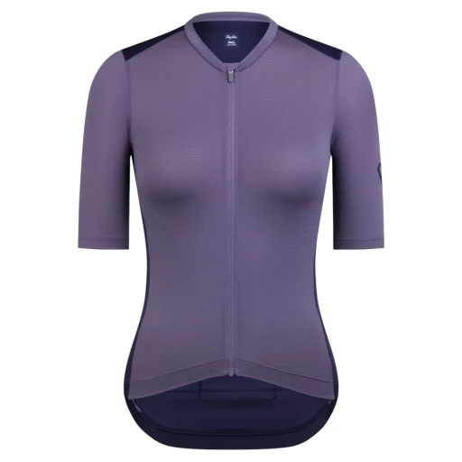 Rapha Damen-Profi-Team Trainings Radtrikot Dusted Lilac/Navy Purple