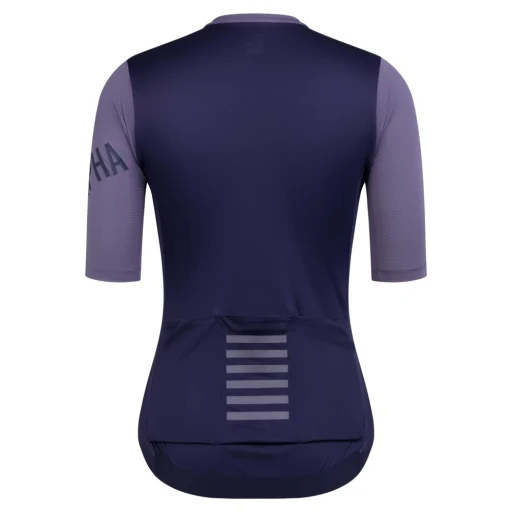 Rapha Damen-Profi-Team Trainings Radtrikot Dusted Lilac/Navy Purple