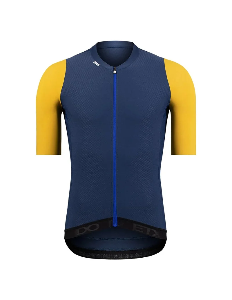 Summum Kurzarmtrikot Etxeondo Unisex Blau/Gelber Senf