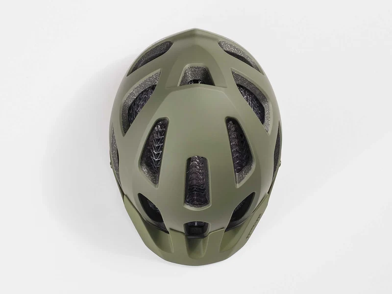 Bontrager Rally Wavecel MTB-Helm olive grey/roarange