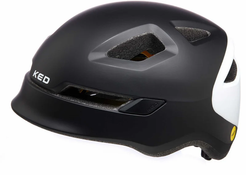 KED POP Kinder-Helm black white