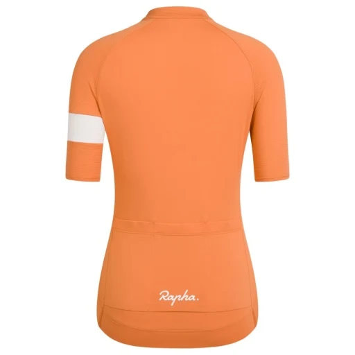 Rapha Damen Core Leichtgewicht Radtrikot Dusted Orange/Weiß