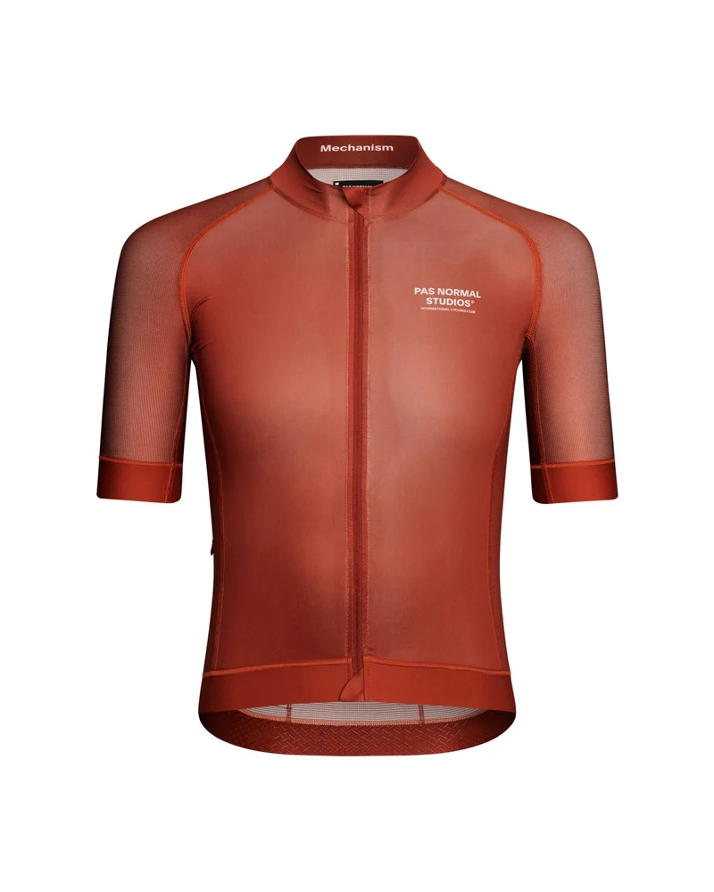 Pas Normal Studios Mechanism Kurzarm Radtrikot Herren Brick