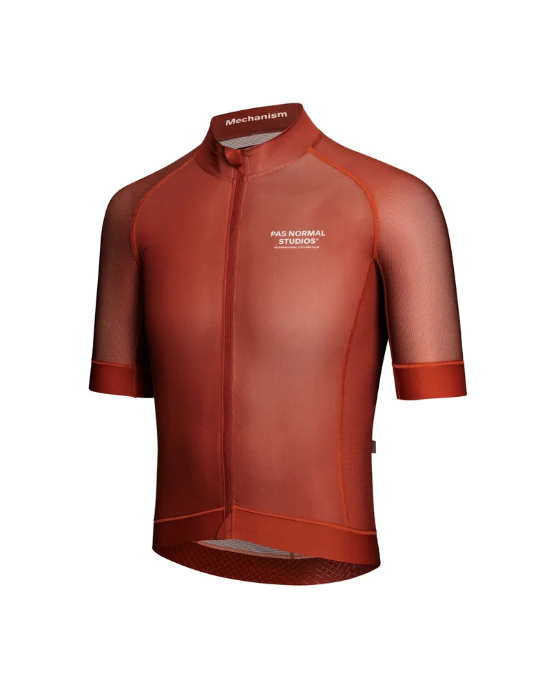 Pas Normal Studios Mechanism Kurzarm Radtrikot Herren Brick