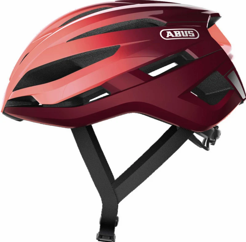 Abus StormChaser Rennrad-Helm bordeaux red