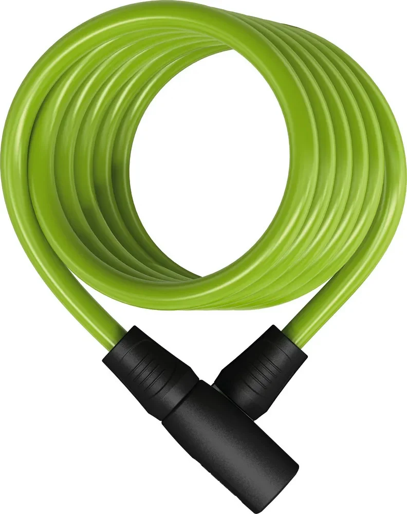 Star 4508K/150 Schlüssel Spiralkabelschloss Abus 1.5m Grün