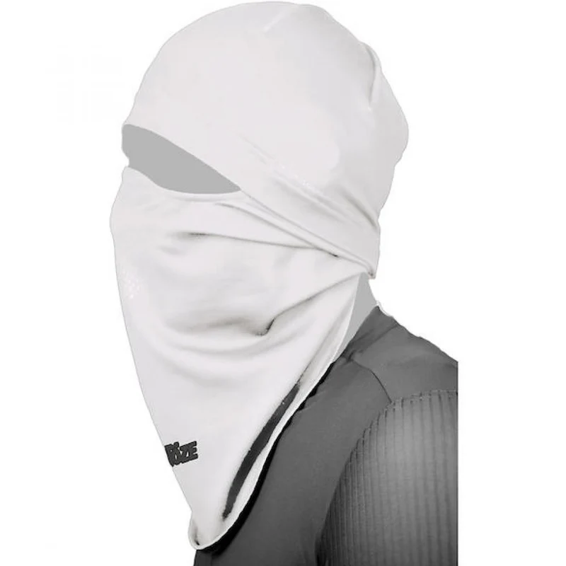 VeloToze Sturmhaube Balaclava weiß One Size Weiß - optimaler Kälteschutz für Raßahrer