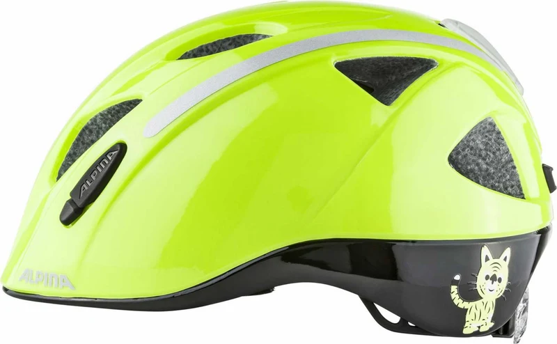 Alpina Ximo Flash Kinder-Helm be visible gloss