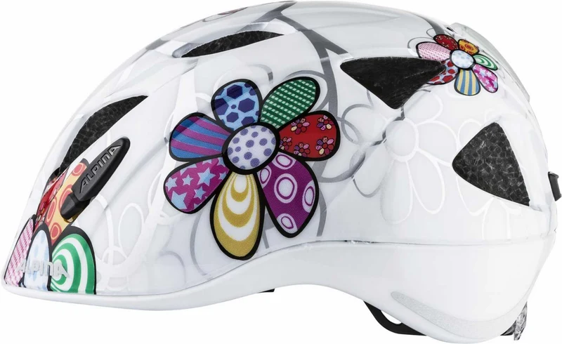 Alpina Ximo Flash Kinder-Helm white flower gloss