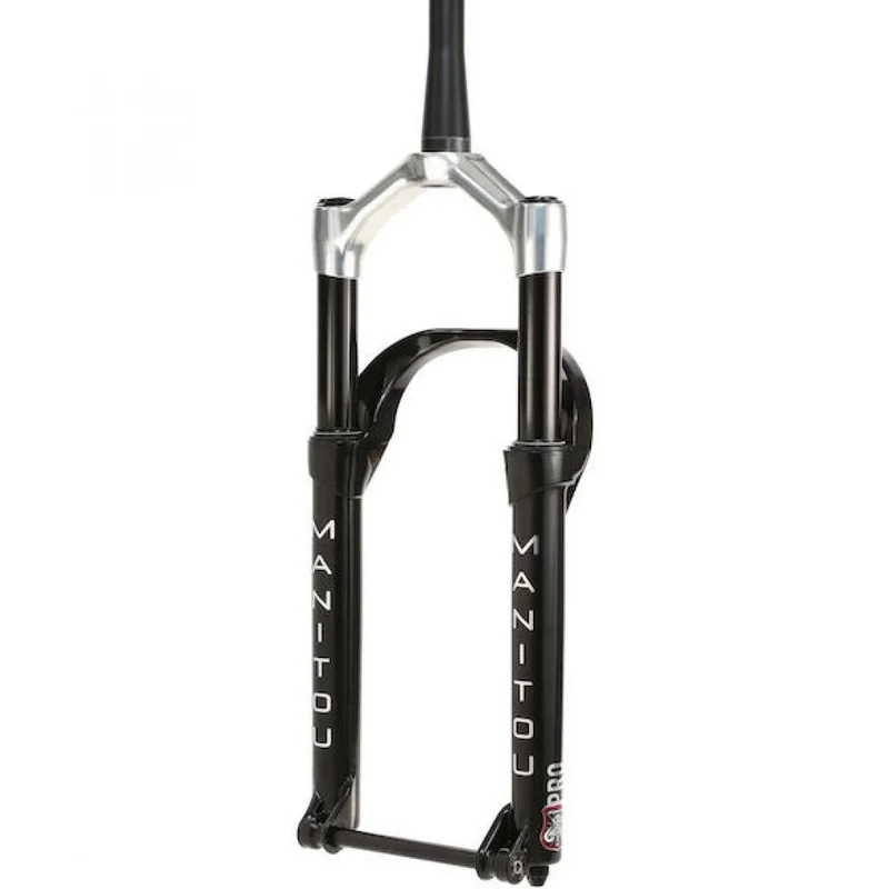Manitou Federgabel Mastodon Pro Gen. 3 100 mm Mattschwarz/silber - steife Fatbike-Gabel für anspruchsvolle Trails
