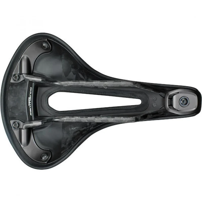 Selle San Marco Sattel Regal Short Open-Fit Carbon 165 x 255 mm Schwarz - komfortabler Gravel- & Bikepacking-Sattel