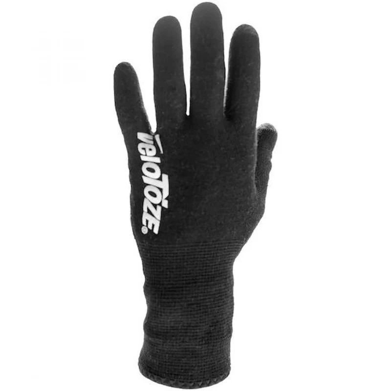 VeloToze Handschuhe Knitted wasserdicht XL Schwarz - warme, trockene Hände bei Nässe