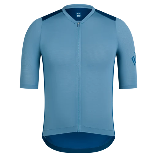 Rapha Herren Pro Team Trainings Radtrikot Dusted Blue/Jewelled Blue