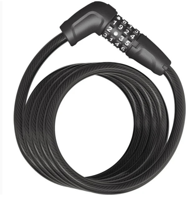 Tresor 6512C/180 Kombi-Spiralkabelschloss Abus 1.8m Schwarz