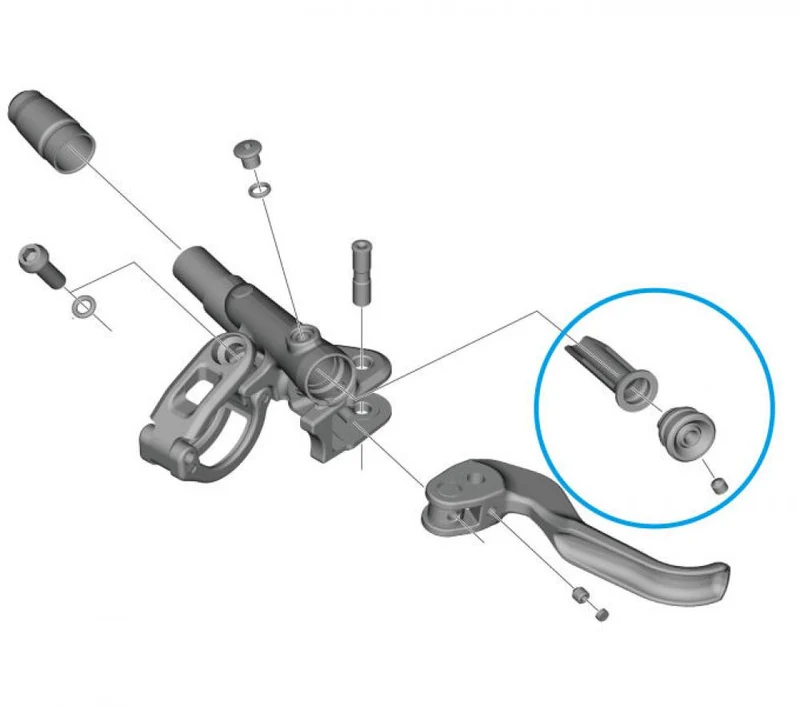 SHIMANO Membran-Einheit BL-M9100 Membran-Einheit - Ersatzteil für XTR-Bremshebel