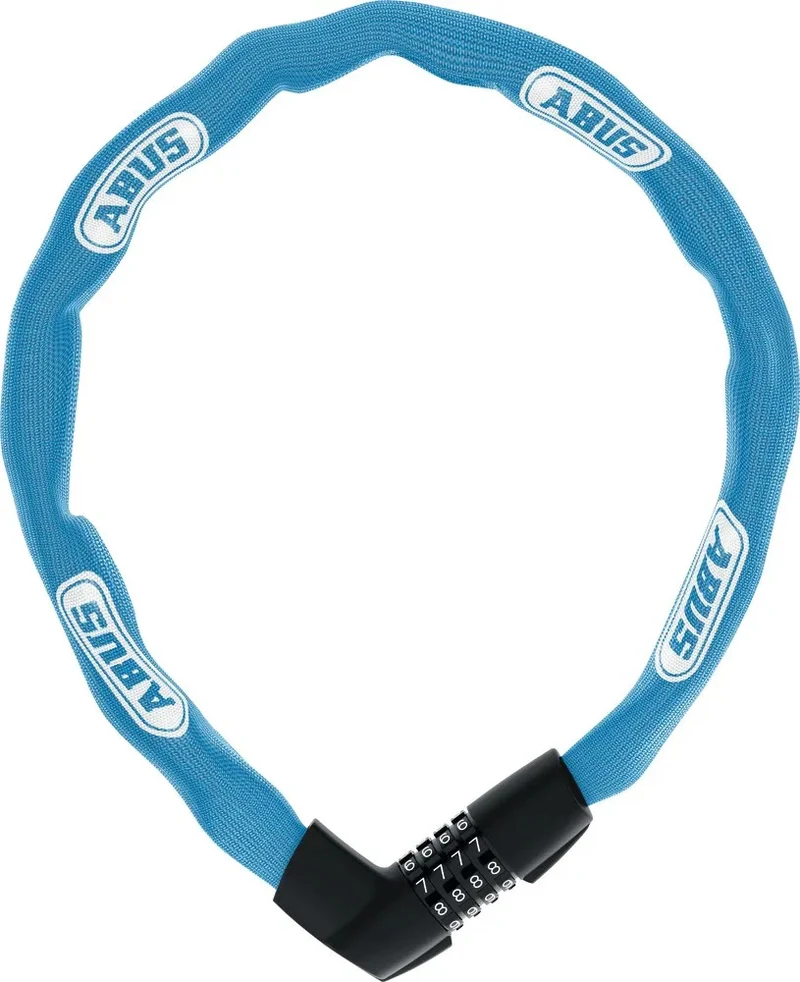 Tresor 1385/85 Vorhängeschloss Abus Kombination Kette 0.85m Aqua