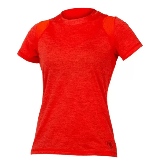 SingleTrack T-Shirt Kurzarm Endura Frau Paprika