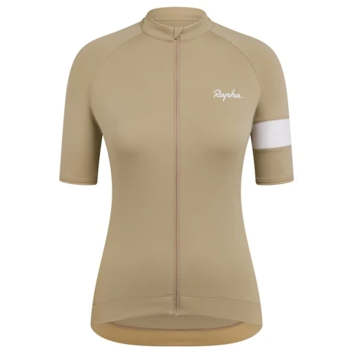 Rapha Damen Core Radtrikot Tan/White