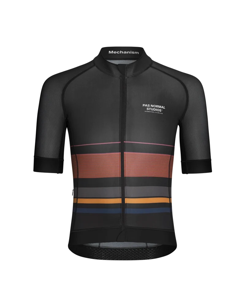 Pas Normal Studios Mechanism Late Drop Kurzarm Radtrikot Herren Schwarz