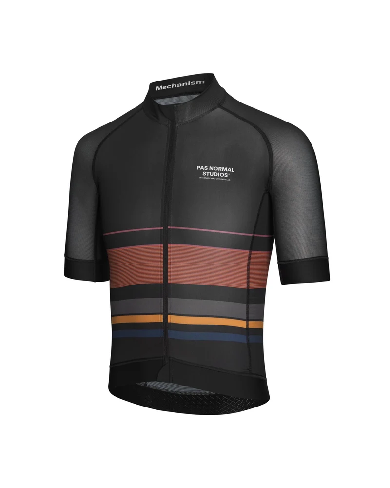 Pas Normal Studios Mechanism Late Drop Kurzarm Radtrikot Herren Schwarz