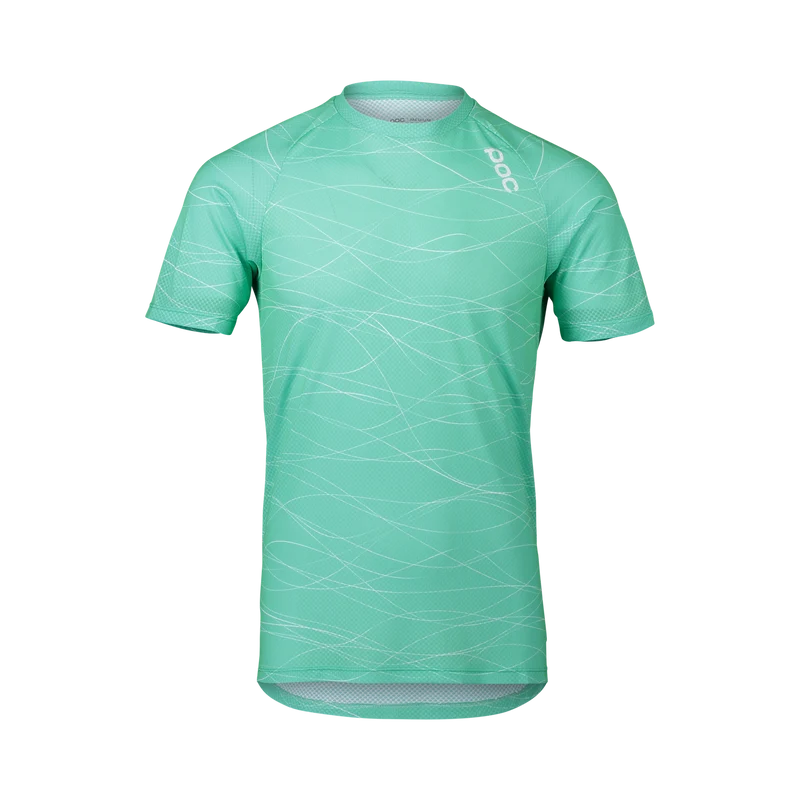 Pure T-Shirt Mtb Poc Lines Fluorite Grün