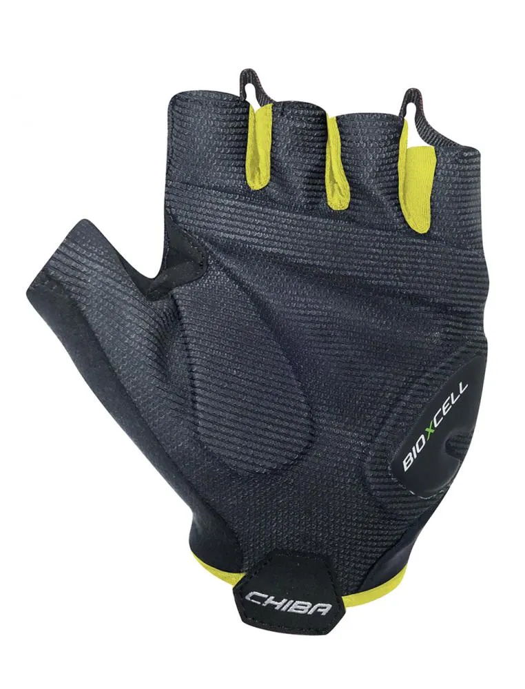 CHIBA BioXCell Super Fly - Radhandschuhe schwarz/neongelb, XL, 70 g