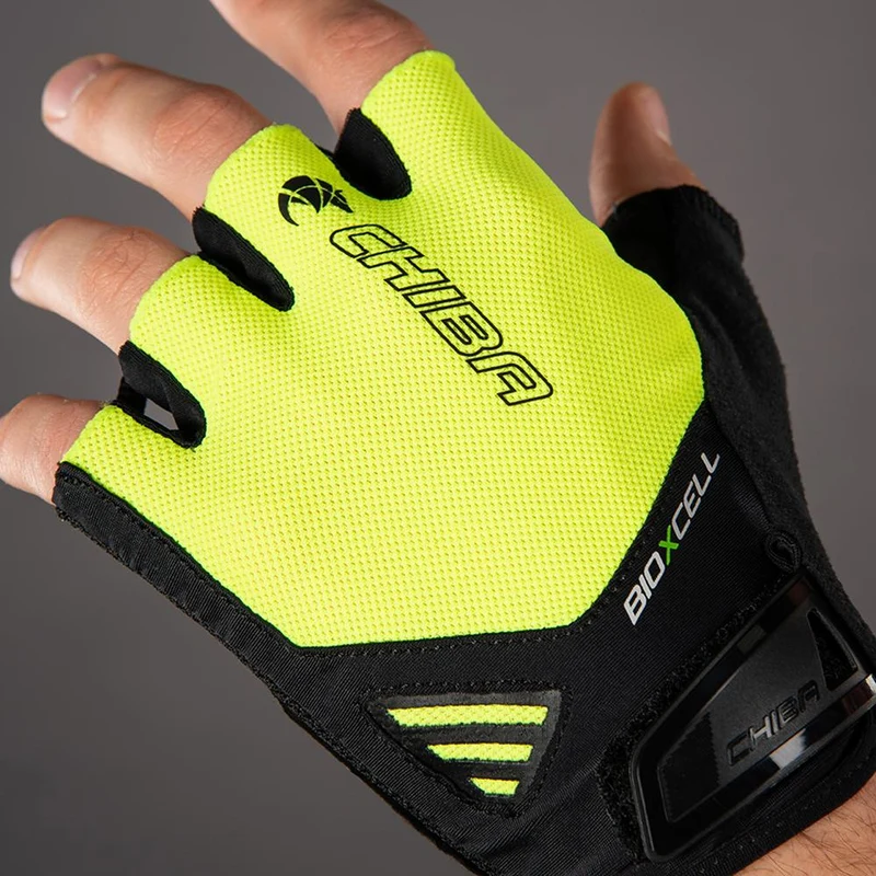 CHIBA BioXCell Air - Radhandschuhe neongelb XXL mit BioXCell Gelpolsterung