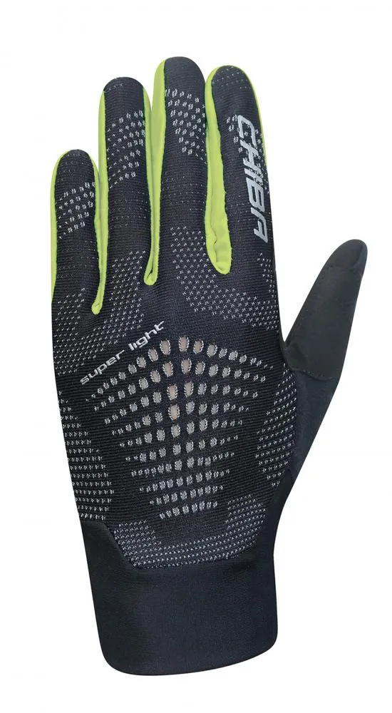 CHIBA Superlight - Radhandschuhe XL schwarz/neongelb, leicht & atmungsaktiv
