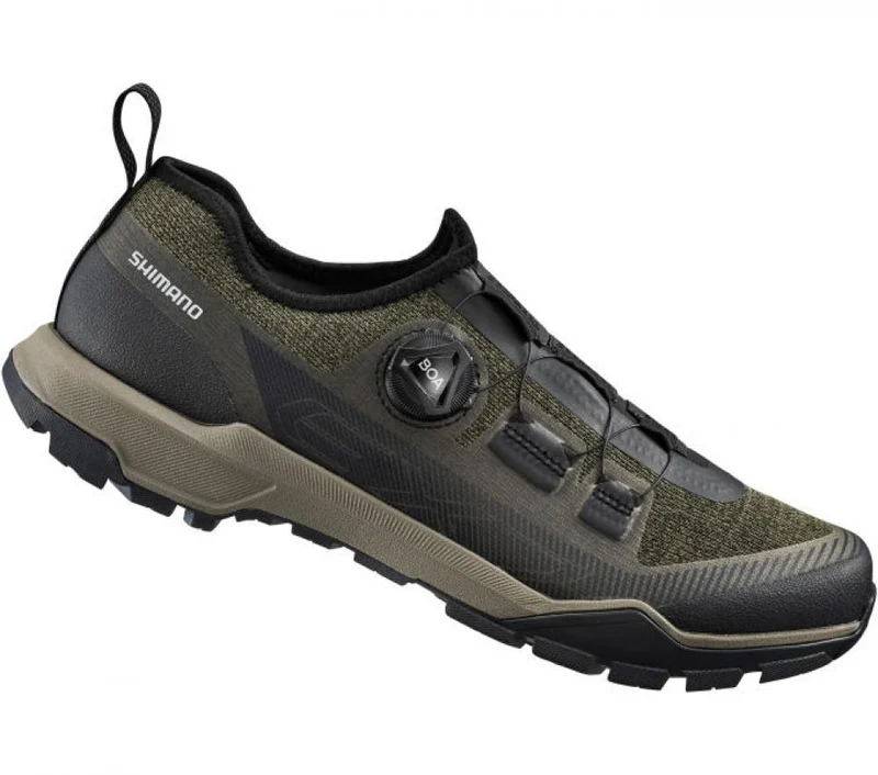 SHIMANO Fahrradschuhe EX700 Herren/Damen Touring SPD, Größe 45, Grün