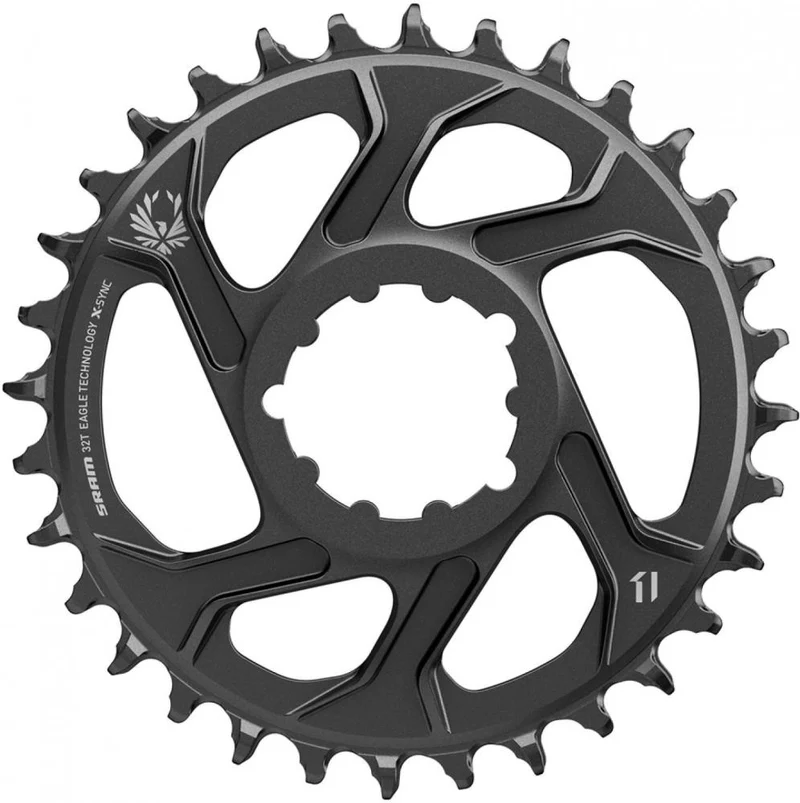 SRAM Kettenblatt X-Sync 2 Eagle 32T, 6 mm, grau - präziser Antrieb für 12-/11-fach MTB