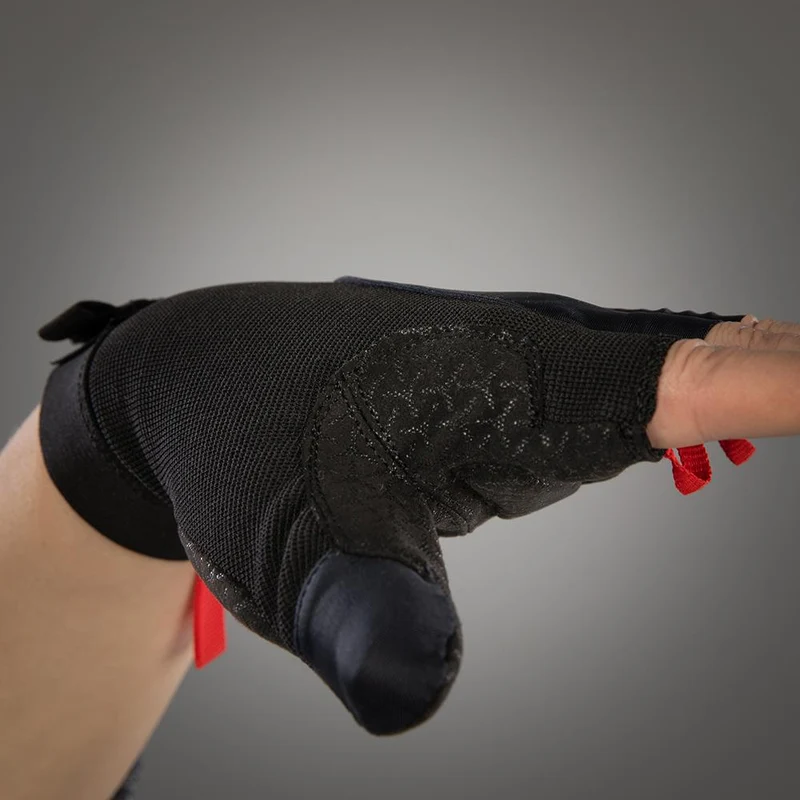 CHIBA Argon II Rollstuhlhandschuhe XL Schwarz mit Gelpolster